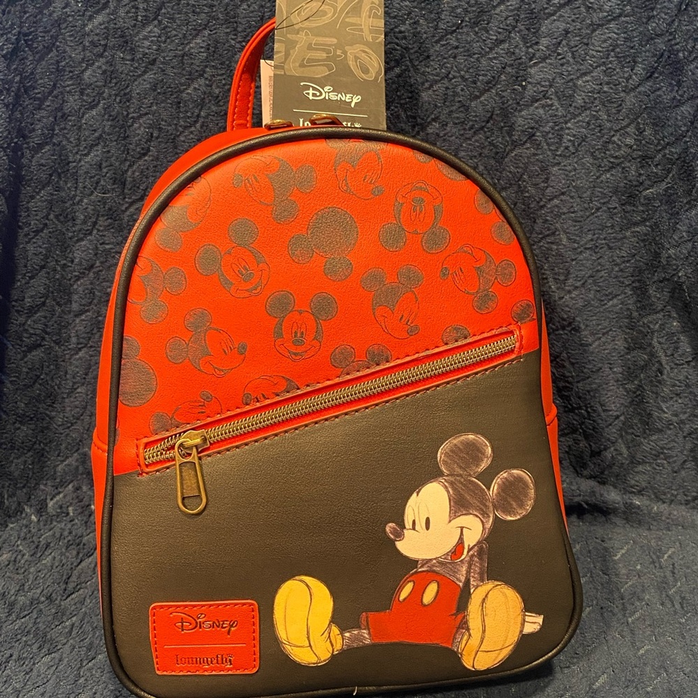 Loungefly Disney Mickey Mouse Backpack Bag Purse